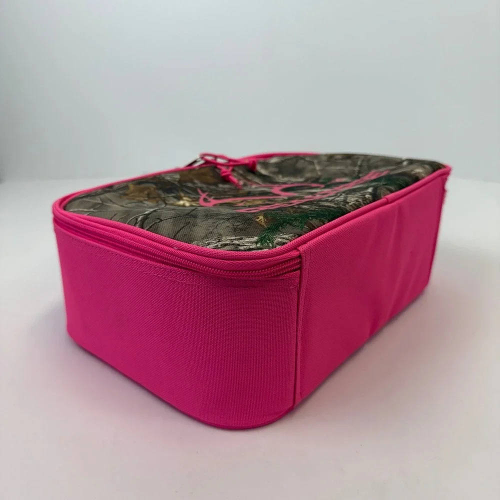 Realtree Insulated Camo Lunch Bag Pink Camouflage School Travel Tote New